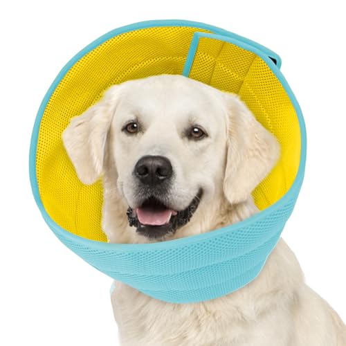 Weiches Hundehalsband, Alternative zum Lecken, bequeme E-Kegel für große und mittelgroße Hunde nach Operationen, bequeme elisabethanische Genesung, Kopfhalsbänder der Schande Weiches Hundehalsband, Alternative zum Lecken, bequeme E-Kegel für große und mittelgroße Hunde nach Operationen, bequeme elisabethanische Genesung, Kopfhalsbänder der Schande von Inspack