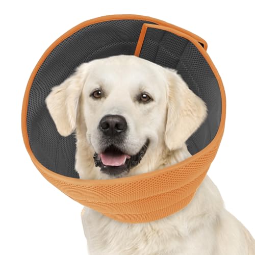 Weiches Hundehalsband, Alternative zum Lecken, bequeme E-Kegel für große und mittelgroße Hunde nach Operationen, bequeme elisabethanische Genesung, Kopfhalsbänder der Schande Weiches Hundehalsband, Alternative zum Lecken, bequeme E-Kegel für große und mittelgroße Hunde nach Operationen, bequeme elisabethanische Genesung, Kopfhalsbänder der Schande von Inspack