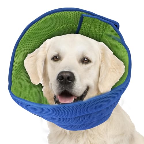 Weiches Hundekegelhalsband, Alternative zum Lecken, bequeme E-Kegel für große und mittelgroße Hunde nach Operationen, bequeme elisabethanische Genesung, Kopfhalsbänder der Schame, XL von Inspack