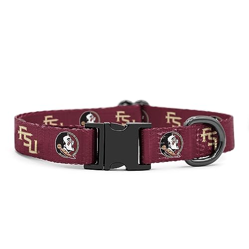Florida State Seminoles Halsbänder und Leinen, offizielles Lizenzprodukt, verstellbar, passend für alle Haustiere (XS Halsband) von InstaPetTags