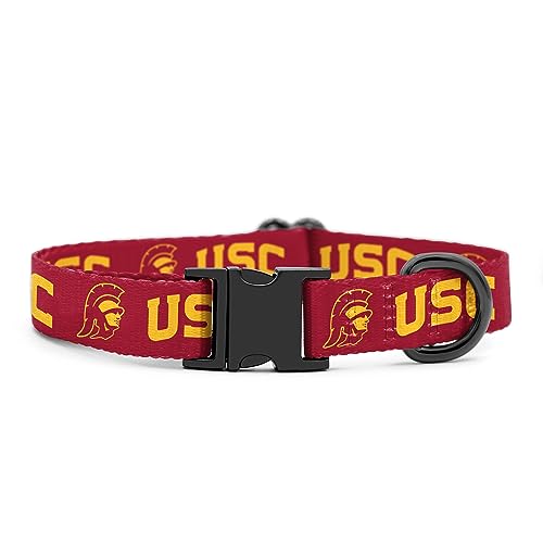USC Trojans Halsbänder und Leinen, offizielles Lizenzprodukt, verstellbar, passend für alle Haustiere, Größe M von InstaPetTags