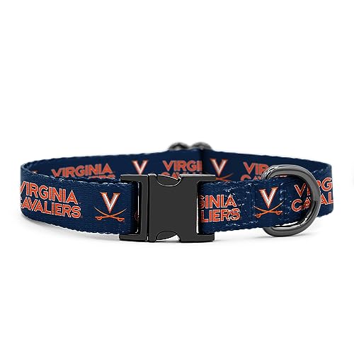 Virginia Cavaliers Halsbänder und Leinen, offizielles Lizenzprodukt, verstellbar, passend für alle Haustiere (XS Halsband) von InstaPetTags