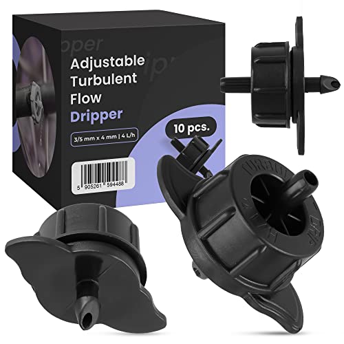 10x Micro Sprinkler Turbulenter Durchfluss 4L/h Drip Microbewässerung Endtropfer Bewässerungstropfer Einstellbarer Wassertropfer Zubehör für Bewässerungssysteme Sprinkleranlage Garten 10x Micro Sprinkler Turbulenter Durchfluss 4L/h Drip Microbewässerung Endtropfer Bewässerungstropfer Einstellbarer Wassertropfer Zubehör für Bewässerungssysteme Sprinkleranlage Garten von Instalguru
