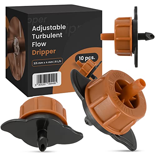 10x Micro Sprinkler Turbulenter Durchfluss 8L/h Drip Microbewässerung Endtropfer Bewässerungstropfer Einstellbarer Wassertropfer Zubehör für Bewässerungssysteme Sprinkleranlage Garten 10x Micro Sprinkler Turbulenter Durchfluss 8L/h Drip Microbewässerung Endtropfer Bewässerungstropfer Einstellbarer Wassertropfer Zubehör für Bewässerungssysteme Sprinkleranlage Garten von Instalguru