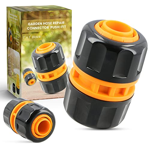 Instalguru Gartenschlauch Reparator 1'' x 1'' Schlauchkupplung Adapter Verbinder Fitting Wasserschlauch Verbindungsstück Schlauchverbinder Verbindung Zwei Schläuchen Verlängerung Gartenzubehör von Instalguru