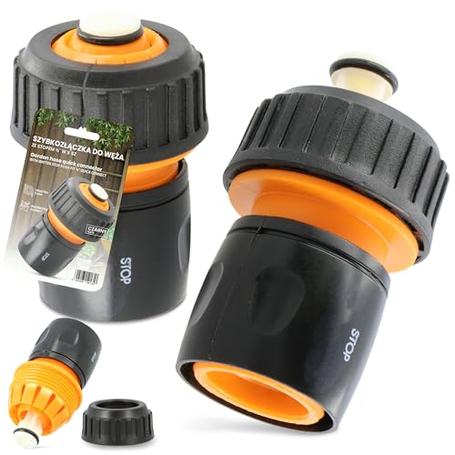 Instalguru Gartenschlauch Schnellkupplung 3/4'' Wasserstop Schlauchverbinder Schlauchkupplung Schnellanschluss Verbinder Adapter Kupplung Verbindungsadapter Bewässerungssystem Schlauchverlängerung Instalguru Gartenschlauch Schnellkupplung 3/4'' Wasserstop Schlauchverbinder Schlauchkupplung Schnellanschluss Verbinder Adapter Kupplung Verbindungsadapter Bewässerungssystem Schlauchverlängerung von Instalguru