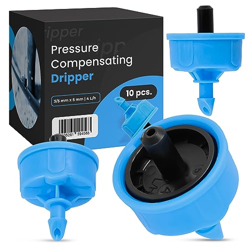 Instalguru 10x Micro Sprinkler Druckausgleich 4L/h Drip Microbewässerung Tropfer Endtropfer Wassertropfer Zubehör für Bewässerungssysteme Professionelle Bewässerungsanlagen Pflanzen Garden von Instalguru