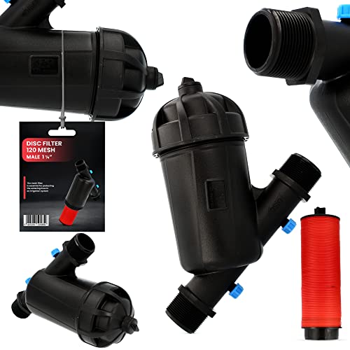 Instalguru Scheibenfilter Bewässerungsfilter 120 MESH 1/4'' AG Wasserfilter Tropfbewässerung Gartenarbeit Landwirtschaft Filter Sprinklersystem Wasserpumpenfilter Hydrophorfilter Zubehör Garten Instalguru Scheibenfilter Bewässerungsfilter 120 MESH 1/4'' AG Wasserfilter Tropfbewässerung Gartenarbeit Landwirtschaft Filter Sprinklersystem Wasserpumpenfilter Hydrophorfilter Zubehör Garten von Instalguru