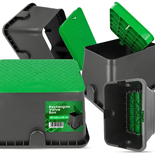 Instalguru Ventilkasten Bewässerung Mit Deckel Ventilbox Garten Rechteckig Schacht 51x38cm Tropfbewässerung Ventilkammer Beregnungsventilkasten Hydrantenschutzgehäuse Bewässerungsanlage Instalguru Ventilkasten Bewässerung Mit Deckel Ventilbox Garten Rechteckig Schacht 51x38cm Tropfbewässerung Ventilkammer Beregnungsventilkasten Hydrantenschutzgehäuse Bewässerungsanlage von Instalguru