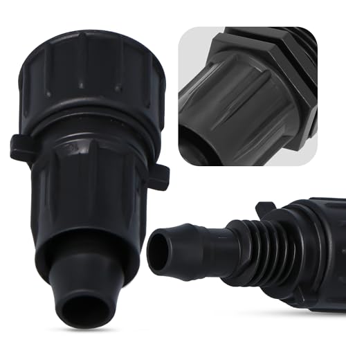 Instalguru Verbinder Stecker QJ für PE Rohr Automatische Gartenbewässerung Rasenbewässerungssystem für Garten Schläuche Wasserrohr Garten Wasserleitung Bewässerung System (16 mm x 3/4" IG) von Instalguru