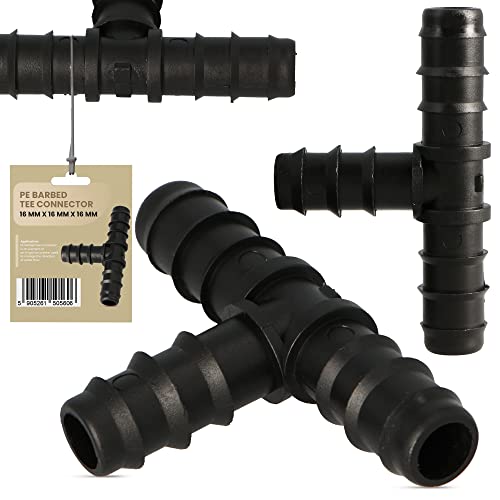 PE-Rohr T-Stück 16x16x16 T-Verbinder Tropfschlauch Wasser Kupplung Bewässerungssystem Schlauchverlängerung Fitting Für Tropfschlauch Perlschlauch Schläuche Wasserrohr Verbinder Garten Wasserleitung PE-Rohr T-Stück 16x16x16 T-Verbinder Tropfschlauch Wasser Kupplung Bewässerungssystem Schlauchverlängerung Fitting Für Tropfschlauch Perlschlauch Schläuche Wasserrohr Verbinder Garten Wasserleitung von Instalguru