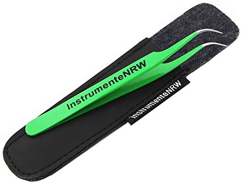 InstrumenteNrw Zeckenpinzette Zeckenzange Zecken+Pinzette Hunde Katzen rostfreier Qualitätsstahl mit Etui von InstrumenteNrw