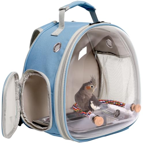 Reiserucksack für kleine Vögel, Käfig, Rucksack zum Transportieren, Rucksackträger mit Metalltablett, Ständer, Sitzstange für Sittiche, Nymphensittiche, Wellensittiche, Tierarzt, Tragetasche, Reiserucksack für kleine Vögel, Käfig, Rucksack zum Transportieren, Rucksackträger mit Metalltablett, Ständer, Sitzstange für Sittiche, Nymphensittiche, Wellensittiche, Tierarzt, Tragetasche, von Interfashioner