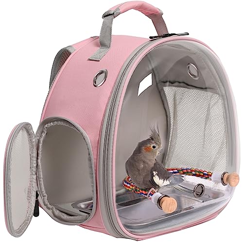 Reiserucksack für kleine Vögel, Käfig, Rucksack zum Transportieren, Rucksackträger mit Metalltablett, Ständer, Sitzstange für Sittiche, Nymphensittiche, Wellensittiche, Tierarzt, Tragetasche, Reiserucksack für kleine Vögel, Käfig, Rucksack zum Transportieren, Rucksackträger mit Metalltablett, Ständer, Sitzstange für Sittiche, Nymphensittiche, Wellensittiche, Tierarzt, Tragetasche, von Interfashioner