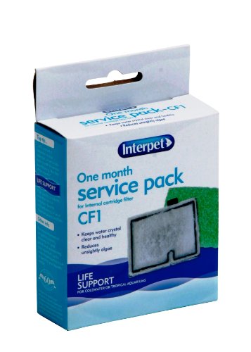 Interpet 1-Monats-Servicepaket für den Interpet-Innenpatronenfilter CF1 (1 x Filterpatrone, 1 x Algaway-Pad) von Interpet
