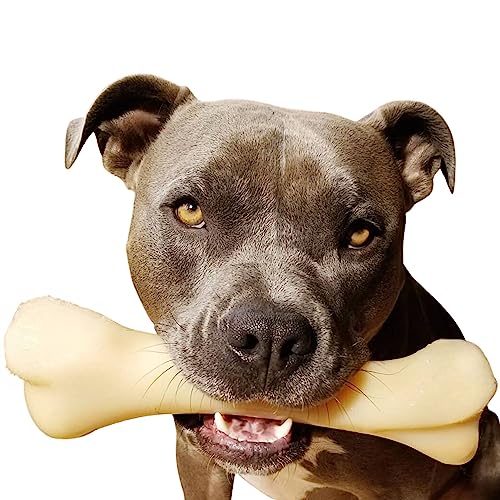 Nylabone Extreme, Kau- und Zahnspielzeug für Hunde, Hundeknochen, für aggressiv / Starke kauende, Hähnchengeschmack, für extra extra große Hunde über 23 kg, Monster-Knochen von Nylabone