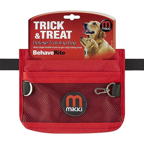 Mikki Dog and Puppy Deluxe Trainingstasche für Hunde und Welpen — verstellbarer Hüftgurt-Schulter von Interpet