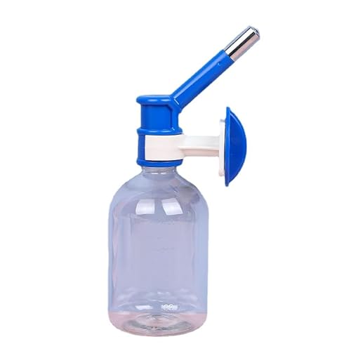 Hängender runder Mund Trinkwasserkopf mit Trinkkessel Haustier hängender Wasserspender (blau) von Intertest