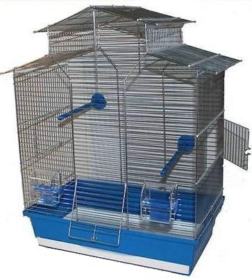 Vogelkäfig,Wellensittichkäfig,Exotenkäfig,60 cm Vogelkäfig Vogelbauer Wellensittich Kanarien Voliere Vogelhaus Käfig IZA 2 II blau von Interzoo