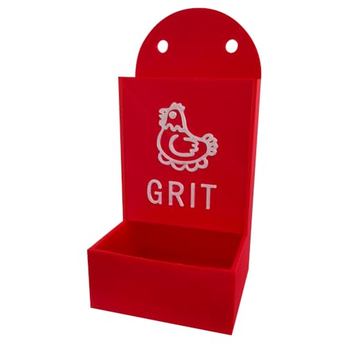 Introti Automatischer Hühner-Futterspender ohne Abfall Design Hühnerstall Zubehör (rot) von Introti