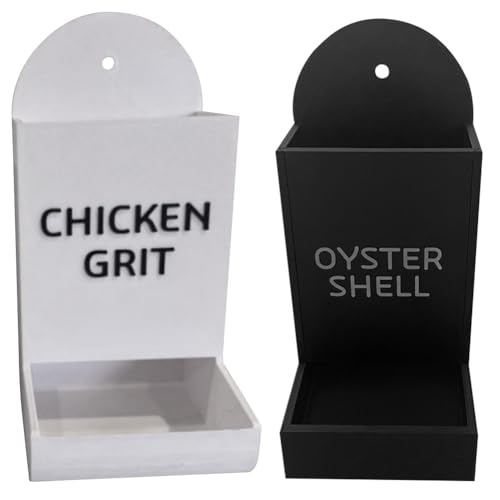 Introti Hühner-Austern und Grit Futterstation für Hühner, kein Abfall, Stallzubehör (Set B) von Introti