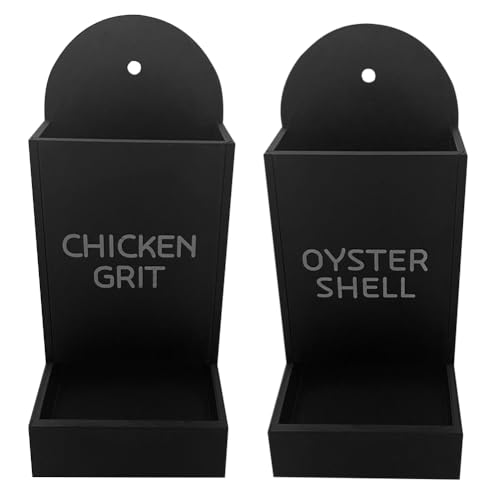 Introti Hühner-Austern und Grit Futterstation für Hühner, kein Abfall, Stallzubehör (Set D) von Introti