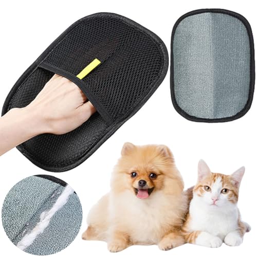 Introti Tierhaarentferner-Handschuh, Fellpflege-Handschuhe, Enthaarungsbürste, Handschuh für Katzen (1 Stück) von Introti