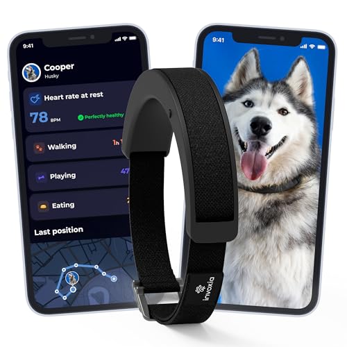Invoxia Smartes Hundehalsband – Scan der Herzgesundheit, Aktivität & GPS – 15 Tage Autonomie – Mehrfach ausgezeichnet – Integrierte 4G-SIM-Karte von Invoxia