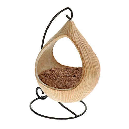 Inzopo Keramik-Hamster-Bettversteck Nest Haus Spielzeug Käfig Zubehör – M mit Stahlturm M mit Stahlturm M mit Stahlturm von Inzopo