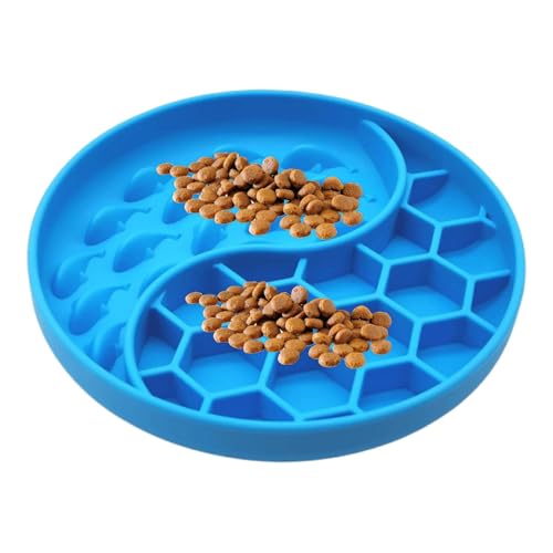 Anti-Slip Silikon Slow Feeder Dog Bowls | Puzzle Design to Slow Eating & Prevent Choking | Ideal for Small & Medium Breeds | Non-Slip Dog Dishes for Healthier Meals Anti-Slip Silikon Slow Feeder Dog Bowls | Puzzle Design to Slow Eating & Prevent Choking | Ideal for Small & Medium Breeds | Non-Slip Dog Dishes for Healthier Meals von Iouyjiu