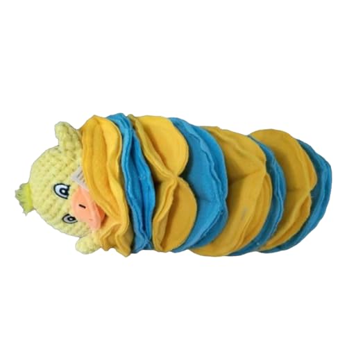 Chewy Dog Toys, Interactive Snuffle Ball, Chew Duck Shape Plush Pillow, Kognitive Slow Feeder, Emotional Enrichment Toy for Puppies, Boredom Relief, Travel-Friendly, 15 x 15 x 25 cm, 180 g, mehrfarbig Chewy Dog Toys, Interactive Snuffle Ball, Chew Duck Shape Plush Pillow, Kognitive Slow Feeder, Emotional Enrichment Toy for Puppies, Boredom Relief, Travel-Friendly, 15 x 15 x 25 cm, 180 g, mehrfarbig von Iouyjiu