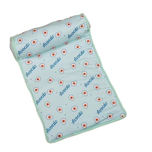 Cooling Dog Bed, faltbar, waschbar, Haustierkühlmatte mit Kissen, atmungsaktiv, Eispad, ideal zum Schlafen, für Hunde, Katzen, Kitten, Puppies, Sommer, Reisen, Zuhause, 60 x 40 x 15 cm, Blau / Pink Cooling Dog Bed, faltbar, waschbar, Haustierkühlmatte mit Kissen, atmungsaktiv, Eispad, ideal zum Schlafen, für Hunde, Katzen, Kitten, Puppies, Sommer, Reisen, Zuhause, 60 x 40 x 15 cm, Blau / Pink von Iouyjiu