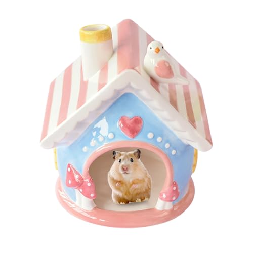 Hamster Hideaway, Cool Bed Home and Chinchilla Hut, Soft and Spacious Hideaway Providing a Secure and Comfortable Resting Place for Small Pets, 7.09x6.34x5.71 Inches Hamster Hideaway, Cool Bed Home and Chinchilla Hut, Soft and Spacious Hideaway Providing a Secure and Comfortable Resting Place for Small Pets, 7.09x6.34x5.71 Inches von Iouyjiu