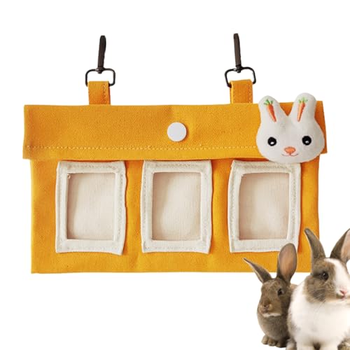 Hay Holder, Canvas Bunny Hay Holder, Small Animal Feeder with Large Capacity and Scratch Resistant Material for Rabbits, Chinchillas, or Guinea Pigs, 1 Piece von Iouyjiu