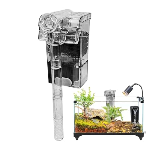 Iouyjiu Aquarium Filter, Fish Tank Cleaner, Compact Hangable Design, External Filtration System,1-Pack, for Freshwater Saltwater Shrimp Fish Tanks, 4.5x2.8x8.5cm Transparent Iouyjiu Aquarium Filter, Fish Tank Cleaner, Compact Hangable Design, External Filtration System,1-Pack, for Freshwater Saltwater Shrimp Fish Tanks, 4.5x2.8x8.5cm Transparent von Iouyjiu