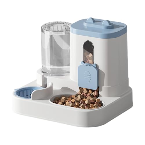 Iouyjiu Automatischer Katzenfutterautomat | 2 in 1 Katzenfutterautomat und Wasserspender,Großvolumen Futterstation Für Hunde Und Katzen Drinnen Iouyjiu Automatischer Katzenfutterautomat | 2 in 1 Katzenfutterautomat und Wasserspender,Großvolumen Futterstation Für Hunde Und Katzen Drinnen von Iouyjiu