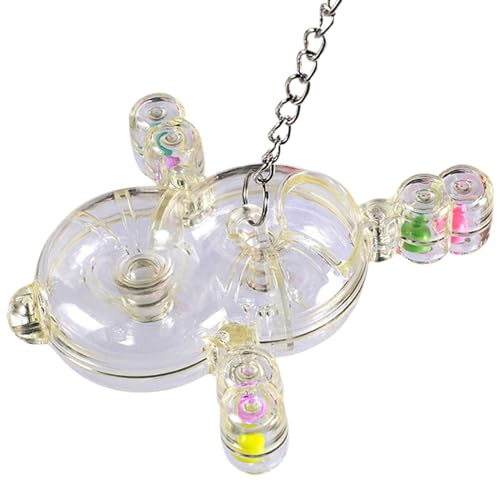 Iouyjiu Bird Toys, Spinner Toy, Lightweight Decorative Transparent Bird, Interactive Parrot with Feeding Holes, Home Decor for Parakeets, Indoor, Outdoor, Present, 17,5 x 15 cm, Transparent Iouyjiu Bird Toys, Spinner Toy, Lightweight Decorative Transparent Bird, Interactive Parrot with Feeding Holes, Home Decor for Parakeets, Indoor, Outdoor, Present, 17,5 x 15 cm, Transparent von Iouyjiu