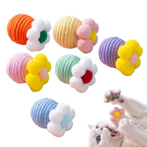 Iouyjiu Cat Toys Ball, Cat Ball Toy with Bell Inside, Interactive Hunting Chew Teether Play Moving Pet Supplies for Small Breed, Kitty & Indoor Pets, 1.97x3.15 Inches Iouyjiu Cat Toys Ball, Cat Ball Toy with Bell Inside, Interactive Hunting Chew Teether Play Moving Pet Supplies for Small Breed, Kitty & Indoor Pets, 1.97x3.15 Inches von Iouyjiu