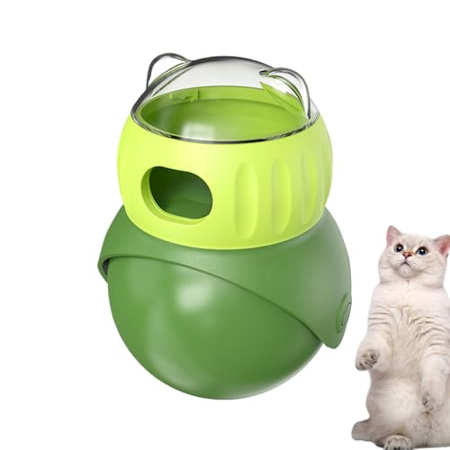 Iouyjiu Dog Treat Toy, Cat Feeder Ball, Interactive Pet Toy with Adjustable Treat Dispensing, Easy to Refill and Clean Design for Dogs and Cats, 3.15x3.15x4.92 Inches von Iouyjiu