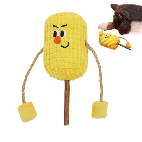 Iouyjiu Engaging Cat Teaser Toys, Safe Corn Cob Catnip Toy, Teeth Cleaning Plush Kitten Stuffed Toy, Cat Chew Stick Ith Plush Kitten Stuffing and Teeth Cleaning Chew Stick for Hunting, Chasing Iouyjiu Engaging Cat Teaser Toys, Safe Corn Cob Catnip Toy, Teeth Cleaning Plush Kitten Stuffed Toy, Cat Chew Stick Ith Plush Kitten Stuffing and Teeth Cleaning Chew Stick for Hunting, Chasing von Iouyjiu