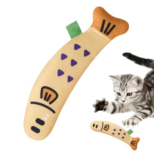 Iouyjiu Fish Shape Cat Toy, Interactive Kitten Toys, Kicking Cat Plaything, Soft Catnip Plaything with Cute Linen Fabric and Crinkle Sound for Playful Mental Stimulation, 1 Piece Iouyjiu Fish Shape Cat Toy, Interactive Kitten Toys, Kicking Cat Plaything, Soft Catnip Plaything with Cute Linen Fabric and Crinkle Sound for Playful Mental Stimulation, 1 Piece von Iouyjiu