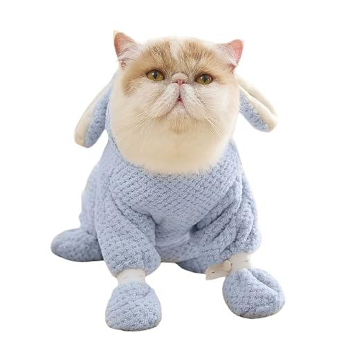 Iouyjiu Hundegewänder für After Bath, Hundebadgewand - Korallenfleece Full Wrap Hundegewänder mit Fußgurt Reißverschluss Design | Bademäntel der Katzen, Haustierkostüme für Familie, Freunde, Zuhause von Iouyjiu