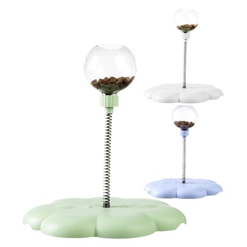 Iouyjiu Interactive Cat Turntable, Rotating Feeder Toy, Detachable Design, Spring Rod with Treat Balls, Food Dispensing Feature Ideal for Indoor Pets, 9.06x10.24 Inches Iouyjiu Interactive Cat Turntable, Rotating Feeder Toy, Detachable Design, Spring Rod with Treat Balls, Food Dispensing Feature Ideal for Indoor Pets, 9.06x10.24 Inches von Iouyjiu
