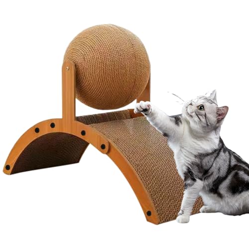 Iouyjiu Katzen Kratzball - Kratzbrett Für Katzen - Interaktives Katzenpielzeug Mit Vertikaler Kratzfläche Für Drinnen & Draußen Mehrkatzenhaushalt Wohnzimmer Fensterbereich Iouyjiu Katzen Kratzball - Kratzbrett Für Katzen - Interaktives Katzenpielzeug Mit Vertikaler Kratzfläche Für Drinnen & Draußen Mehrkatzenhaushalt Wohnzimmer Fensterbereich von Iouyjiu