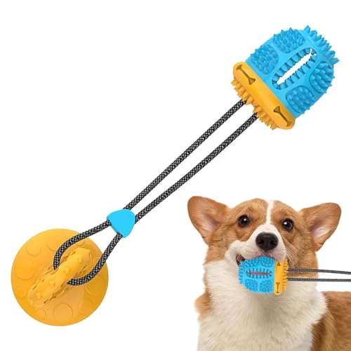 Iouyjiu Leckerli-Spender-Hundespielzeug, Futterspender-Ball für Hunde | Saugnapf-Langsamfutterball für Hunde - Tragbarer Futterspender, Anti-Biss-Leckerli-Spender zum Beißen, Training Iouyjiu Leckerli-Spender-Hundespielzeug, Futterspender-Ball für Hunde | Saugnapf-Langsamfutterball für Hunde - Tragbarer Futterspender, Anti-Biss-Leckerli-Spender zum Beißen, Training von Iouyjiu