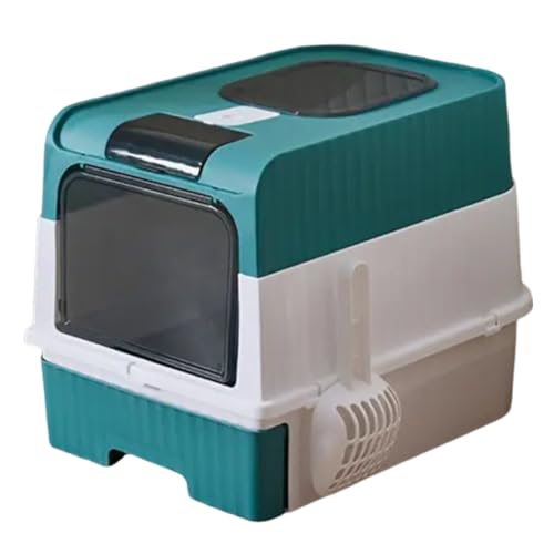 Iouyjiu Litter Box, große Katzenkliterbox, Odor Control Enclosure, zusammenklappbar, leichtes Design, Katzen-Toilette, mit Scoop, leicht zu reinigendes Zubehör für Reisen, tragbar, 40,6 x 35,7 x 45,7 Iouyjiu Litter Box, große Katzenkliterbox, Odor Control Enclosure, zusammenklappbar, leichtes Design, Katzen-Toilette, mit Scoop, leicht zu reinigendes Zubehör für Reisen, tragbar, 40,6 x 35,7 x 45,7 von Iouyjiu