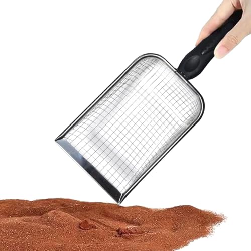 Iouyjiu Metal Cat Litter Scoop, Deep Curved Litter Box Scooper with non-stick Sifter, Heavy-Duty Pooper Scoopers for Cat Waste, Easy Grip Handle for Daily Cleaning, 1 Stück Iouyjiu Metal Cat Litter Scoop, Deep Curved Litter Box Scooper with non-stick Sifter, Heavy-Duty Pooper Scoopers for Cat Waste, Easy Grip Handle for Daily Cleaning, 1 Stück von Iouyjiu