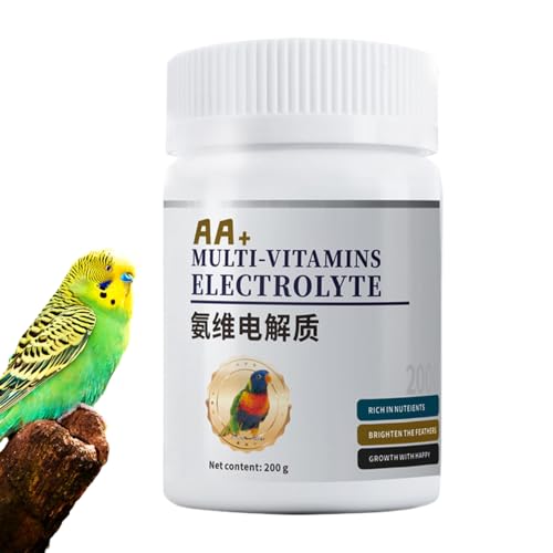 Iouyjiu Multivitamine Für Vögel | Natürliches Elektrolyt Glukose Für Vögel | Vogelgesundheitsbedarf Zur Verdauungsvorbeugung Leckerlis Futter Wasserkäfig Nest Reise Haustierzubehör von Iouyjiu