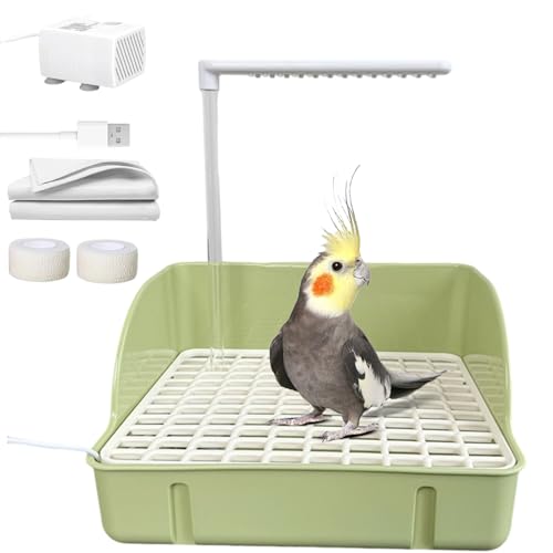 Iouyjiu Papageienbadewanne | Automatisches Vogelbad mit Pumpe | großes Schwimmbecken für Papageien, Käfigzubehör für Wellensittiche, Nymphensittiche, Sittiche, Aras und Iouyjiu Papageienbadewanne | Automatisches Vogelbad mit Pumpe | großes Schwimmbecken für Papageien, Käfigzubehör für Wellensittiche, Nymphensittiche, Sittiche, Aras und von Iouyjiu