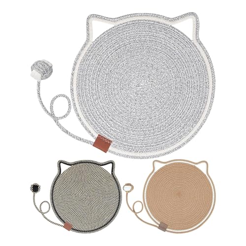 Iouyjiu Runde Katzenkratzer, horizontal, interaktives Spielzeug, Möbelschutz, natürliches Sisal, gemütliches Katzenbett, Best Cat Scratcher für den Innenbereich, 1 x Iouyjiu Runde Katzenkratzer, horizontal, interaktives Spielzeug, Möbelschutz, natürliches Sisal, gemütliches Katzenbett, Best Cat Scratcher für den Innenbereich, 1 x von Iouyjiu